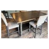 Informal Dining Room Table, 4 Chairs & Bench Set