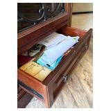 Wood Wine Cabinet With Iron Door