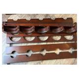 Wood Wine Cabinet With Iron Door