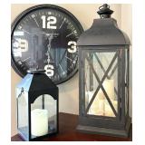 Westminster Clock, Lanterns & Candles Mixed Lot