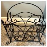 Side Table, Magazine Rack, Trash Can & Plant Mixed Lot