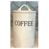 Tea, Coffee & Utensil Canister Set With Utensils