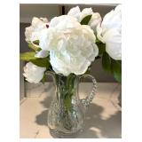 Faux Floral Arrangement, Lantern & Organizer Box Mixed Lot