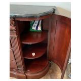 American Drew Faux Marble Top Buffet Cabinet