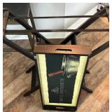 Wine Bar Table With Bonjour Chateau Deluxe Wine Opener & Glass Accessories