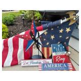 Patriotic 4th of July Decor Mixed Lot