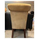 Pair of Carved Upholstered Clawfoot Chairs