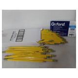 Pencils and Ruled Index Cards...
