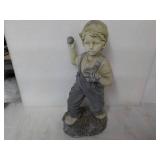 Boy Playing Ball Statue 13" tall...