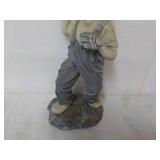 Boy Playing Ball Statue 13" tall...