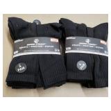 12 pair Black size 10-13 Wear Proof...