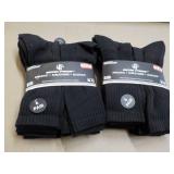 12 pair Black size 10-13 Wear Proof...