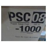 Case of 1000 Paper 8 oz Soup Cups...