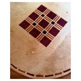 Round Wool & Cotton Area Rug 93"