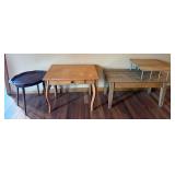 Wood Side Table Assortment (Lot of 3)