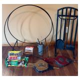 Fireplace Log Holder, Tool Set & Accessories Mixed Lot
