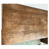 Vintage Oak Desk With Drawer & Side Rack