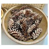 Wood Bowls & Woven Placemat Mixed Lot