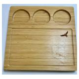 Picnic at Ascot Bamboo Charcuterie Board Serving Set With Mugs, Bowls & Sleeves