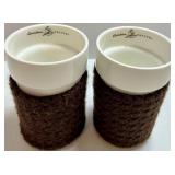 Picnic at Ascot Bamboo Charcuterie Board Serving Set With Mugs, Bowls & Sleeves