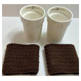 Picnic at Ascot Bamboo Charcuterie Board Serving Set With Mugs, Bowls & Sleeves