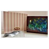 San Francisco Music Box Company Illuminated Van Gogh Iris Flower Music Box