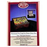 San Francisco Music Box Company Illuminated Van Gogh Iris Flower Music Box