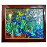San Francisco Music Box Company Illuminated Van Gogh Iris Flower Music Box