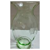 Mixed Lot Clear Glass Vases, Pitcher, Tumblers & Lighted Angel