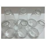 Set of 6 Clear Glass Replacement Shades