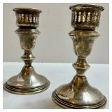 Sterling Silver Candlestick Holders (Lot of 2)