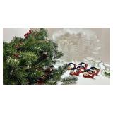 Mikasa Holiday Classics Platter & Christmas Decor Mixed Lot