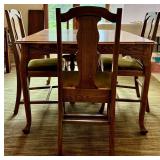 Wood Dining Table With 4 Chairs