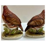 Lefton Pheasant & Bob White Figurines Mixed Lot