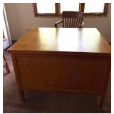 Vintage University of Minnesota Oak Desk & Chair