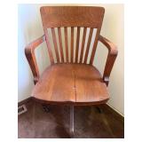 Vintage University of Minnesota Oak Desk & Chair