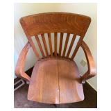 Vintage University of Minnesota Oak Desk & Chair