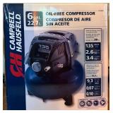 Campbell Hausfeld Dc06000 Oil-Free Compressor New