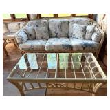 Rattan Wicker Patio Furniture Set including Rug