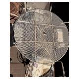 Metal Patio Dining Set With Chairs & Side Table