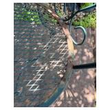 Metal Bistro Set With 2 Chairs & Side Table