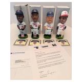 Minnesota Twins Bobblehead Set of 4 With Commemorative Cards
