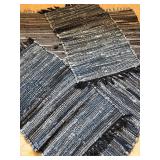 Woven Rag Rug Set of 5