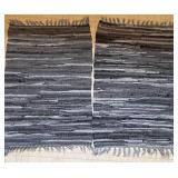 Woven Rag Rug Set of 5