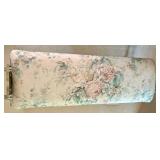 Vintage Painted Metal Bench With Floral Upholstery - Project Piece