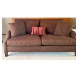 Sam Moore Upholstered Sofa With Accent Pillow