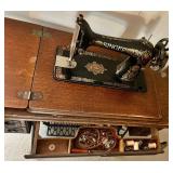 Antique Singer Sewing Machine Cabinet