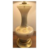Vintage Glass Table Lamp Pair With Matching Bases