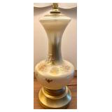 Vintage Glass Table Lamp Pair With Matching Bases