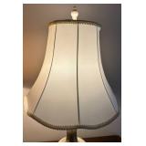 Vintage Glass Table Lamp Pair With Matching Bases